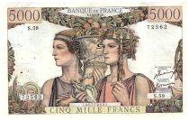 France 5000 Francs Sea and Countryside - 05-04-1951 - Serial S.59 - F.48.04