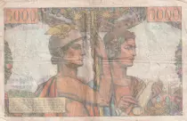 France 5000 Francs Sea and Countryside - 07-02-1952 - Serial F.96  - F.48.06