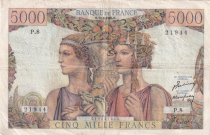 France 5000 Francs Sea and Countryside - 10-03-1949 - Serial P.8 - F.48.01