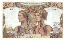 France 5000 Francs Sea and Countryside - 10-03-1949 - Serial Q.9 - F.48.01