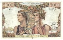 France 5000 Francs Sea and Countryside - 10-03-1949 - Serial W.4 - F.48.01