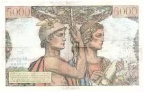 France 5000 Francs Sea and Countryside - 16-08-1951 - Serial B.65 - F.48.05