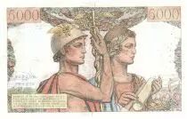 France 5000 Francs Sea and Countryside - 16-08-1951 - Serial J.82 - F.48.05