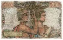 France 5000 Francs Sea and Countryside - 16-08-1951 - Serial N.82 - F.48.05