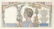 France 5000 Francs Victory - 11-07-1935 Serial G.36 - VF