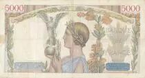 France 5000 Francs Victory - 16-05-1935 Serial R.15 - F to VF