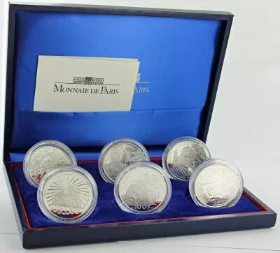 France 6 x 100 Francs Liberation 1993-1994 - Silver - Without certificate