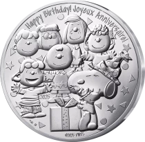 France 75 ans de Snoopy - 100 Euros Argent 2025