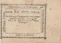 France 8 sols - Somme - Mayor of Hangest - 04-1793
