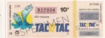 France 92 Francs - Ticket de loterie &agrave; gratter Tacotac -  Sp&eacute;cimen - 1983 - n&deg;317006