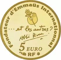 France Abb&eacute; Pierre - Emmaus - 5 Euros OR (1/25 Oz) BE FRANCE 2012 (MDP)