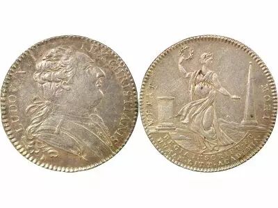 France Ac. Roy. des Inscriptions, Louis XVI - Silver Token - 1786/0
