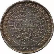 France Academie Francaise, Louis XIV  Jeton Argent 1673