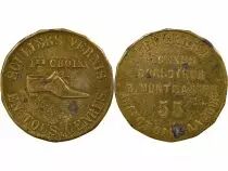 France Advertising, Currier, Bertrand de Genes - Brass Token - Paris