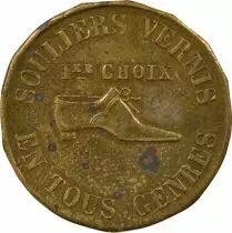 France Advertising, Currier, Bertrand de Genes - Brass Token - Paris