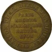 France Advertising, Shop - Brass Token, A la Belle Jardinière - XIXth Century