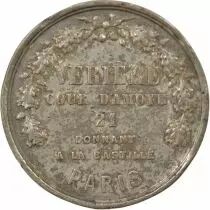 France Advertising, Tin Counters & Glass Factory - Tin Token - Paris