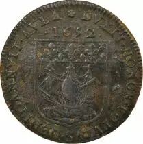 France Alderman of Paris, Nicolas Phelippes - Brass Token - 1652