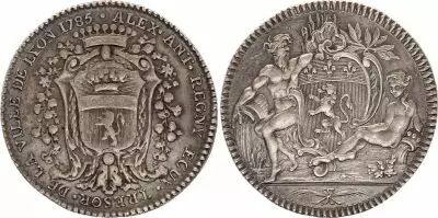France Alexis-Antoine Regny - Ecuyer et Tr�sorier de Lyon - 1785 - Silver