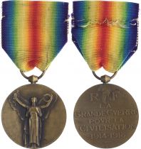 France Allied Medal - WWI  - 1914 to 1918