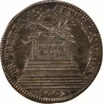 France Anne d\'Autriche  - Jeton Argent 1665