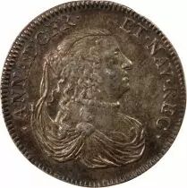 France Anne d\'Autriche  - Jeton Argent 1665