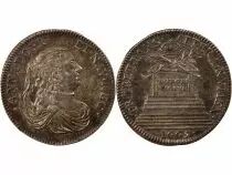 France Anne d\'Autriche  - Jeton Argent 1665