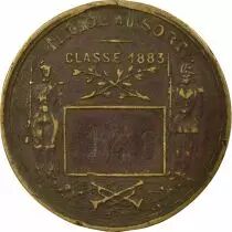 France Army - Brass Token, Draw - 1883 n°148