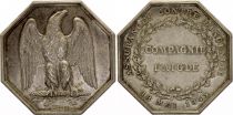 France Assurances - L\'Aigle - Contre l\'Incendie - 1843 - Argent