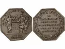 France Assurances, La Nationale  Jeton Argent Poinçon Corne (Après 1879)