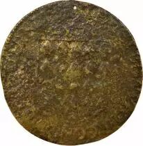 France Auvergne, Butchers Corporation - Brass Token - 1576 Pierced