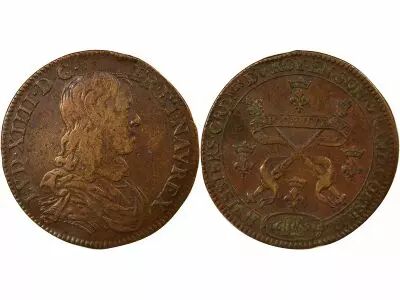 France Bailiffs of the Grand Council, Louis XIV - Copper Token - 1651
