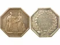 France Bank of France -Silver Token - Year VIII, Horn Punchmark (after 1879)