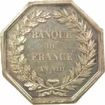 France Bank of France -Silver Token - Year VIII, Horn Punchmark (after 1879)