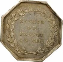 France Banque de France - Jeton Argent - An VIII, Main (1845 / 1860)