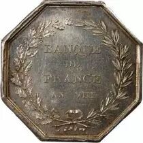 France Banque De France - Jeton Argent Poinçon Main (1845-1860)