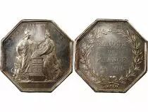 France Banque De France - Jeton Argent Poinçon Main (1845-1860)