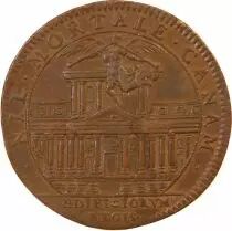 France Bâtiments du Roi, La Façade Du Louvre  Jeton Cuivre - F.2974