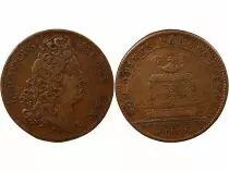 France Bâtiments Du Roi, Louis XIV - Jeton Cuivre 1711