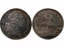 France Bâtiments Du Roi, Louis XV - Jeton Argent Émission De 1741