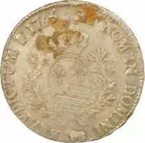 France B&eacute;arn, Louis XV - Ecu Argent, au Bandeau - 1765 Pau