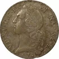 France Bearn, Louis XV - Silver Ecu, with Headband - 1770 Pau