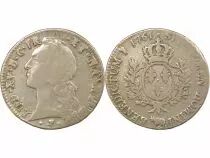 France Bearn, Louis XV - Silver Ecu with Headband - 1761 Pau