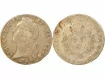 France Bearn, Louis XV - Silver Ecu with Headband - 1761 Pau