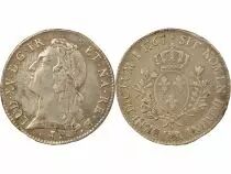 France Bearn, Louis XV - Silver Ecu with Headband - 1767 Pau