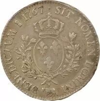 France Bearn, Louis XV - Silver Ecu with Headband - 1767 Pau