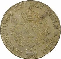 France Bearn, Louis XVI - Silver Ecu, with Dressed up Bust - 1787 Pau, Treasure Trove of the Sauvionni&egrave;res