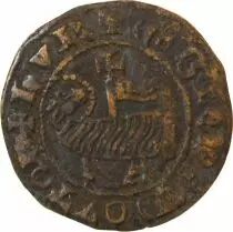 France Berry  Jeton De Compte Au Mouton Crucifère  XVe Siècle  F.9429 Var.