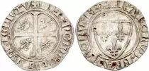 France Blanc Gu&eacute;nar, Charles VI - ND (1380-1422) - Roman - Point 2em