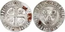 France Blanc Guénar, Charles VI - ND (1380-1422) - Tours - Point 6em
